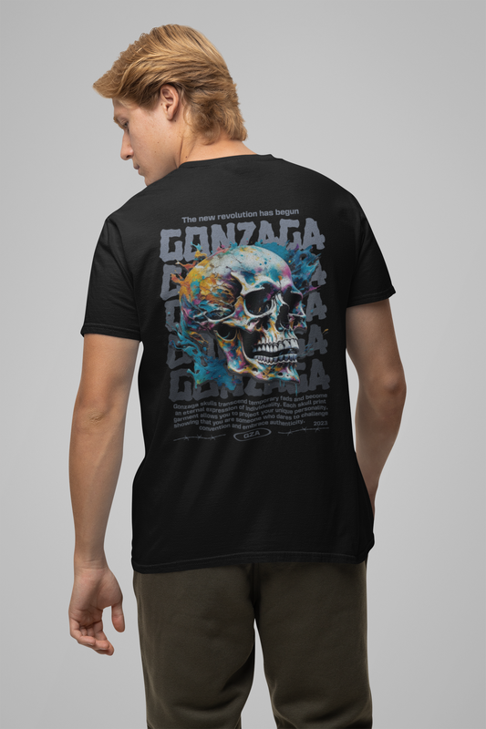 Playera Oversize estampado calavera Exclusiva