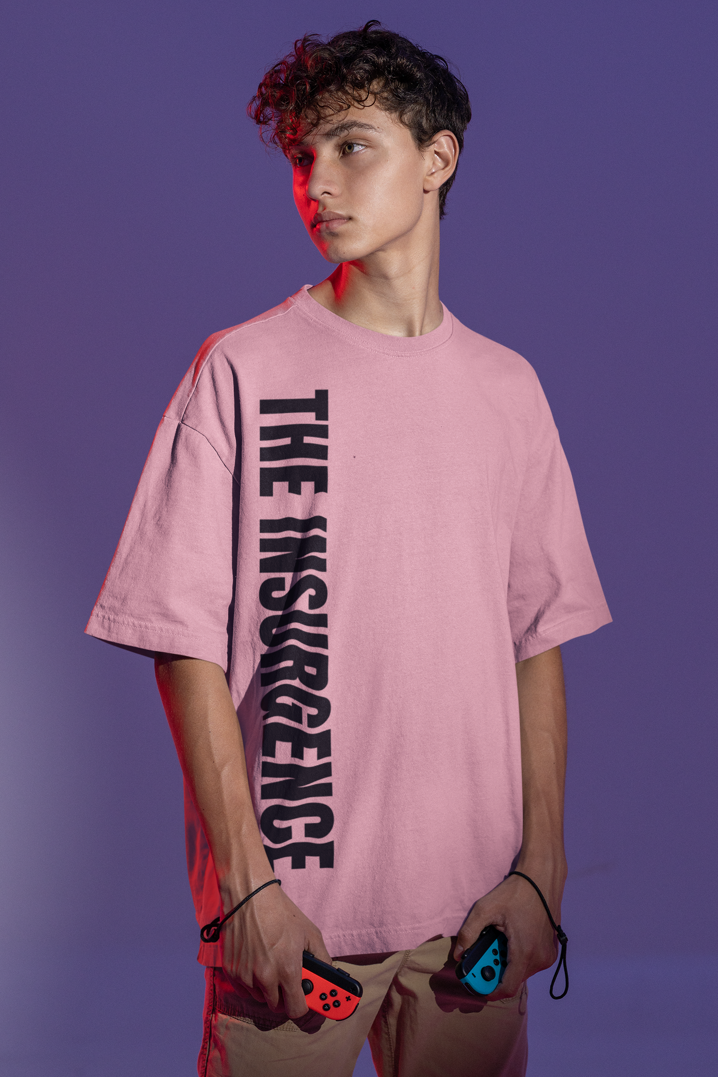 Playera Oversize de hombre con estampado y letras