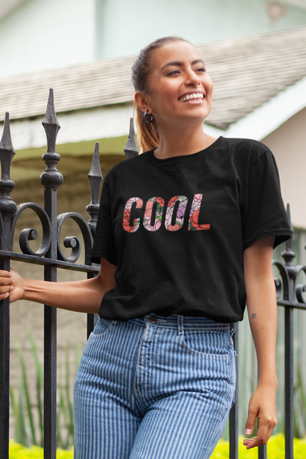 Playera de mujer letras cool