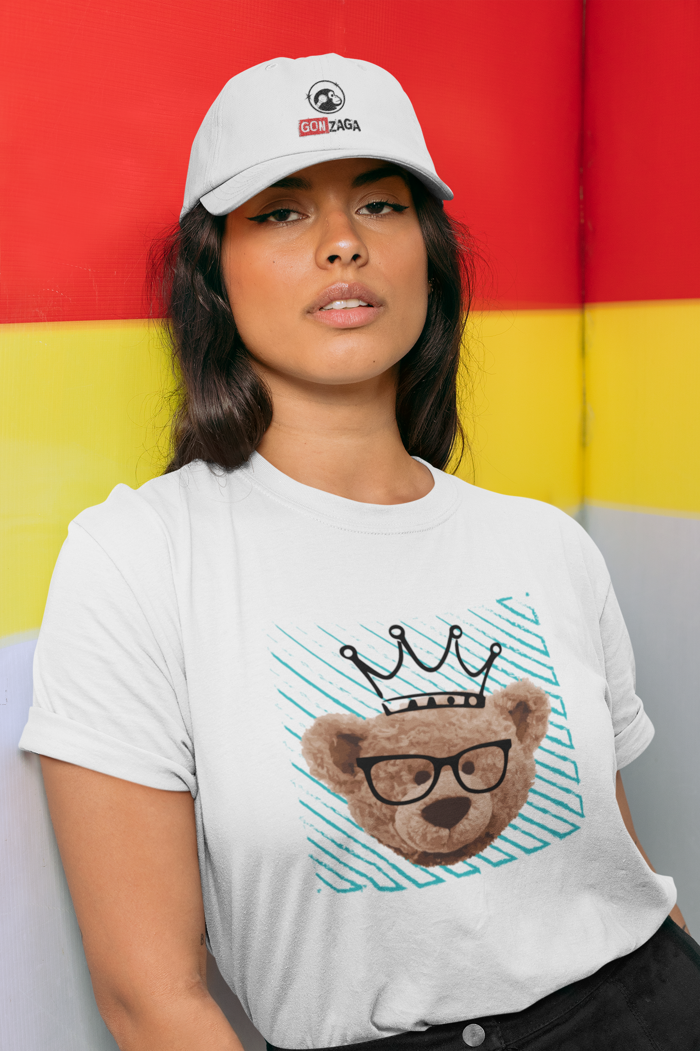 Playera de mujer de oso