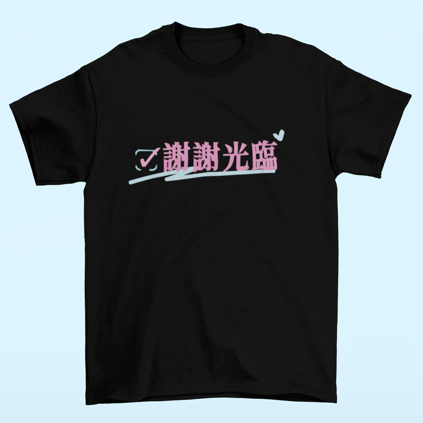 Playera Oversize de mujer Letras chinas